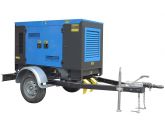 ТСС ЭД-60-Т400-2РКМ11 в шумозащитном кожухе на прицепе с АВР